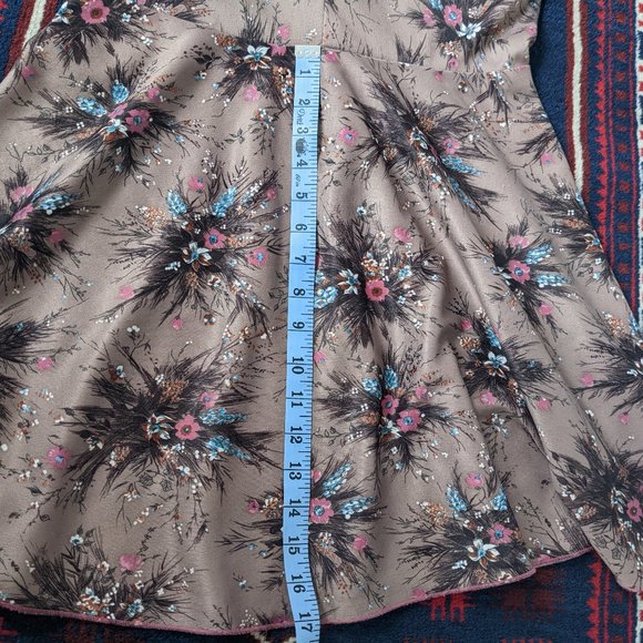 VINTAGE floral skater dress with keyhole neck - Picture 4 of 4